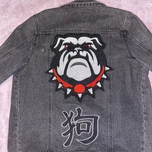 Black Denim Jacket Liquor n Poker